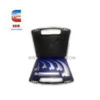 Conventional 5 Blades Laryngoscope Set For Adult (Sizes 0-1-2-3-4 Curved Mac)