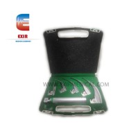 Fiber Optic 5 Blades Laryngoscope Set For Adult (Sizes 0-1-2-3-4 Curved Mac)