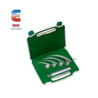 Fiber Optic 4 Blades Laryngoscope Set For Adult (Sizes 1-2-3-4 Curved Mac)