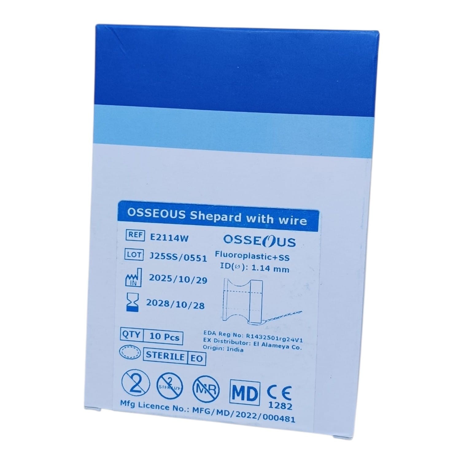 Osseous shepard Grommet Tube with wire - ( BOX 10 Pieces )