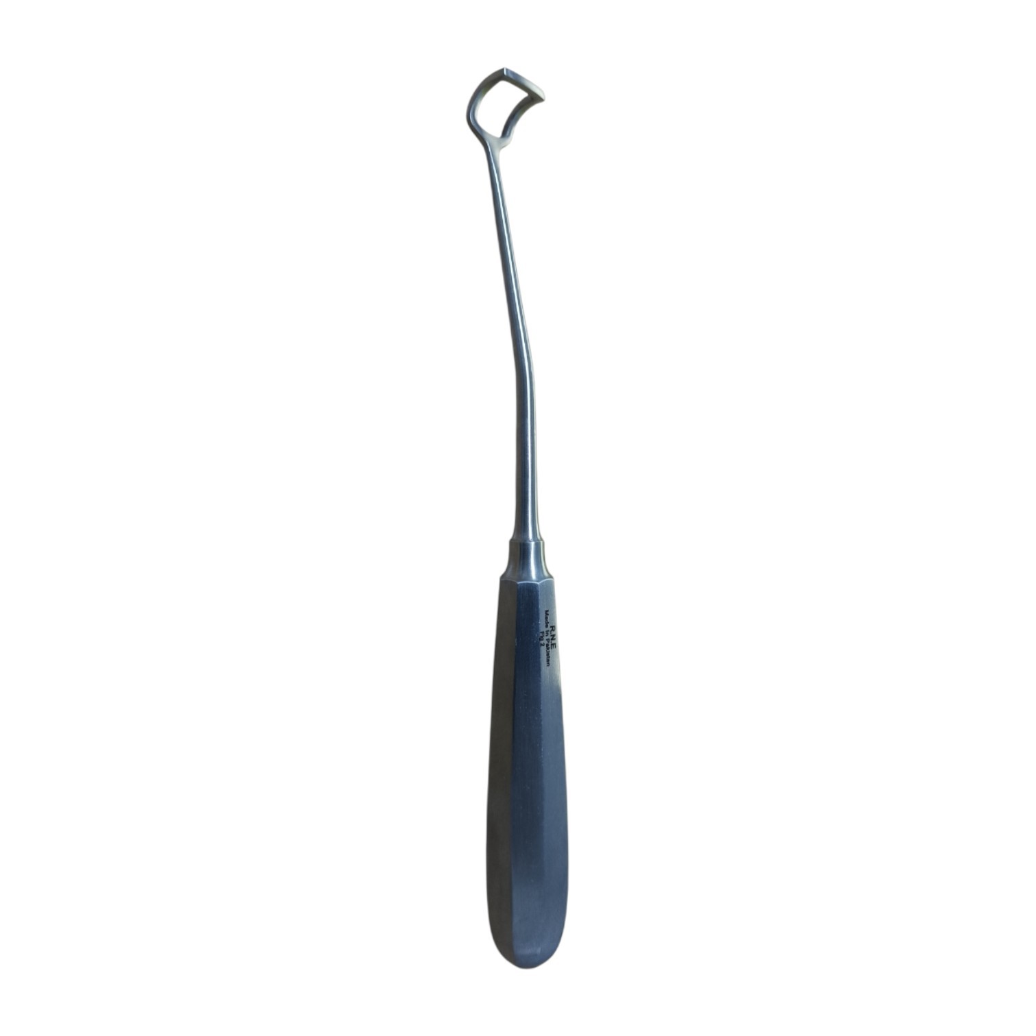 R.N.A  Adenoid Curette Curved Medium  (Non-Toothed)