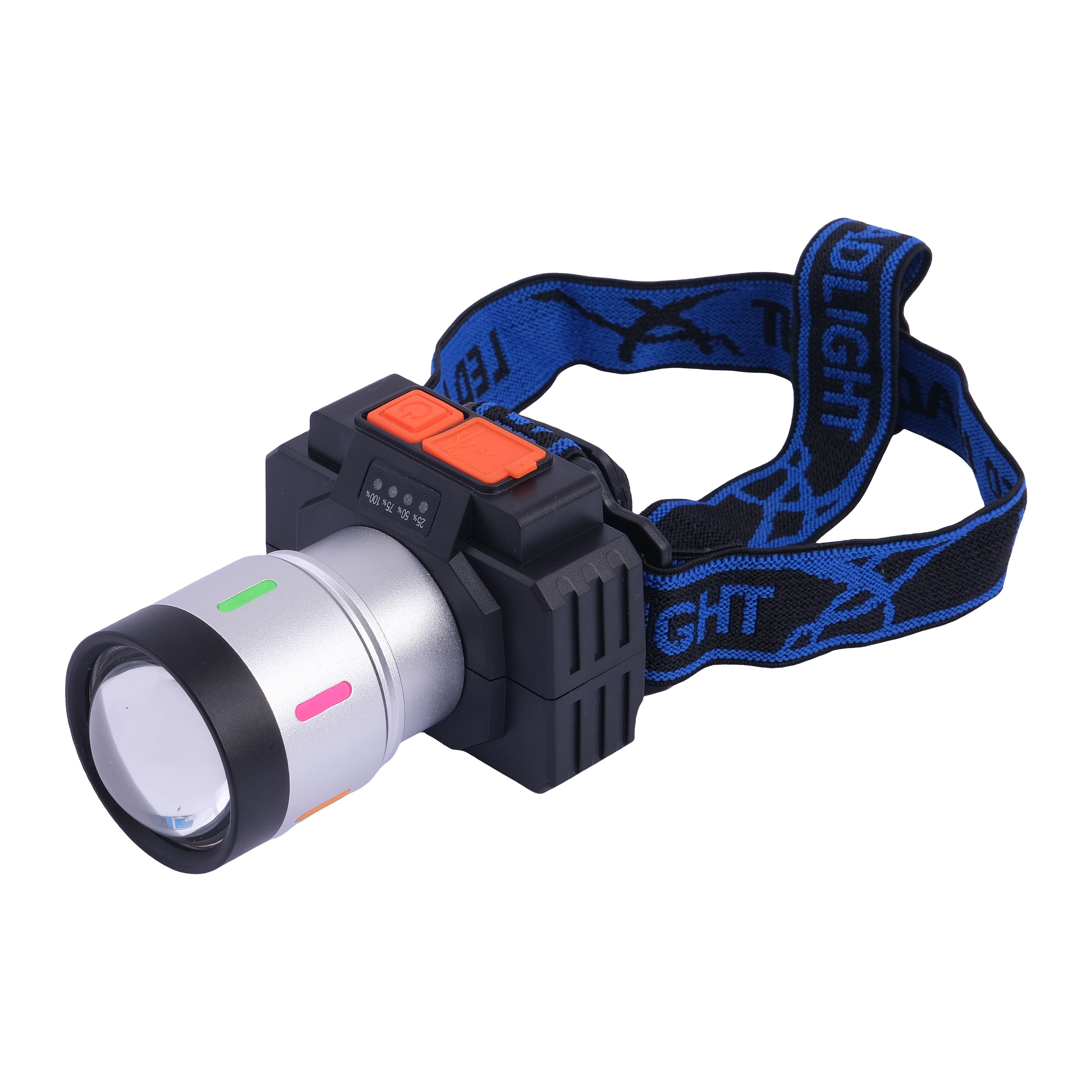 Zoom Headlamp with USB charger